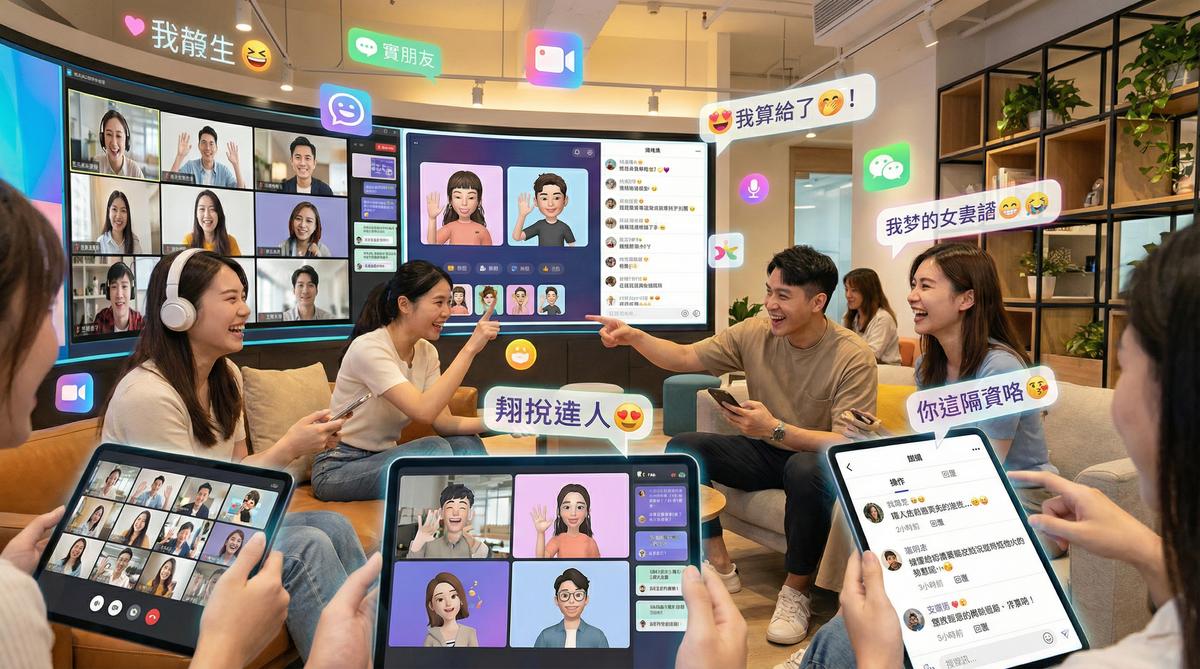 女神视频甜心社区互动场景